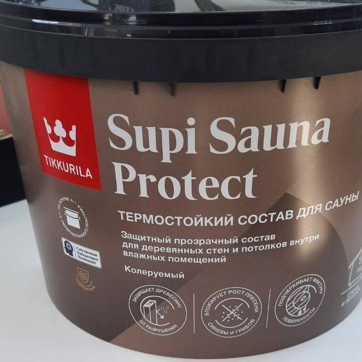 Пропитка для стен и потолков Tikkurila Supi Sauna Protect