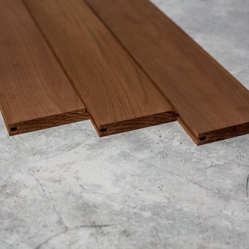 Термированная вагонка из липы в профиле STS