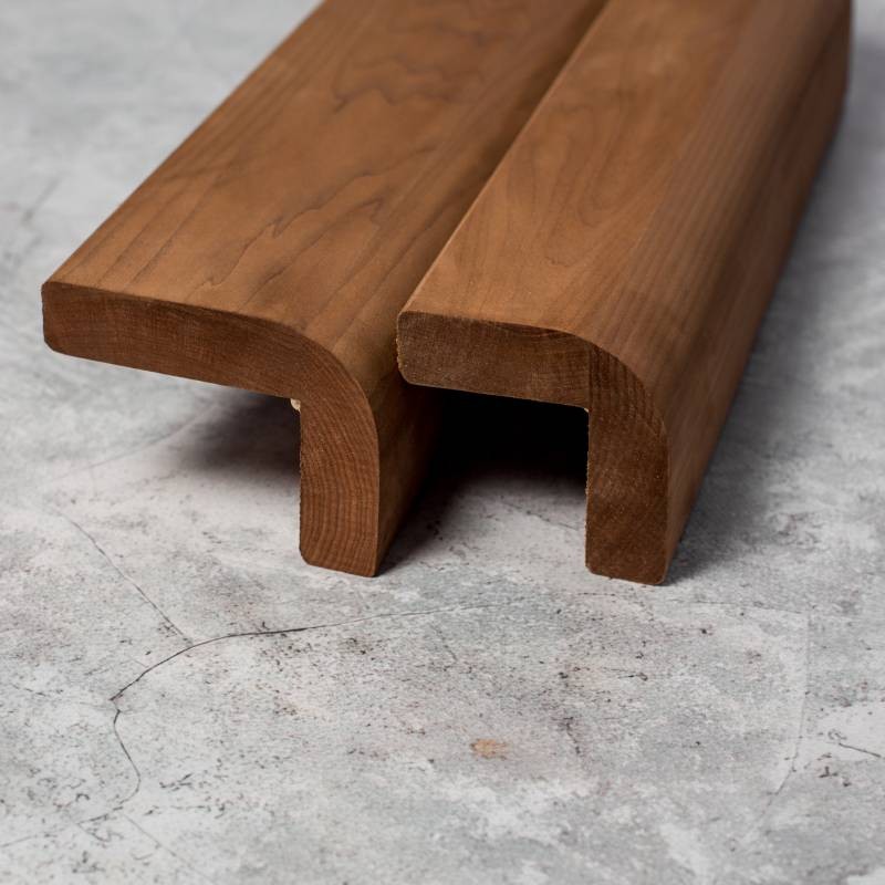 Термированный закругленный угловой полок