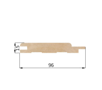 Вагонка из липы в профиле софтлайн