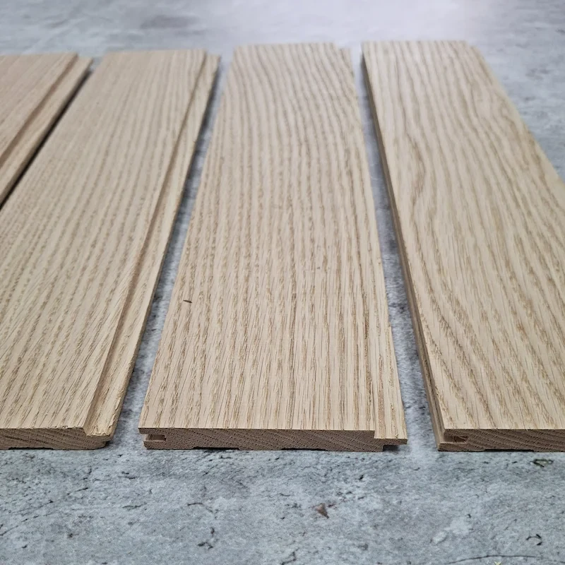 Вагонка из дуба в профиле STS